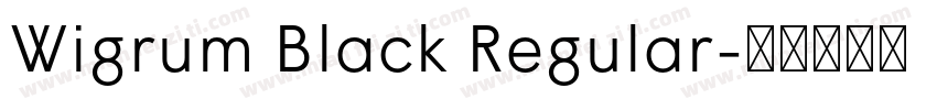 Wigrum Black Regular字体转换